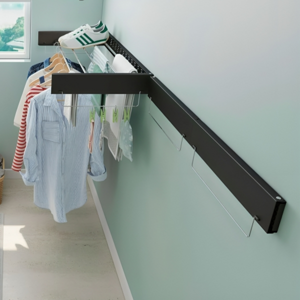 Wall-Mounted Laundry Drying Rack