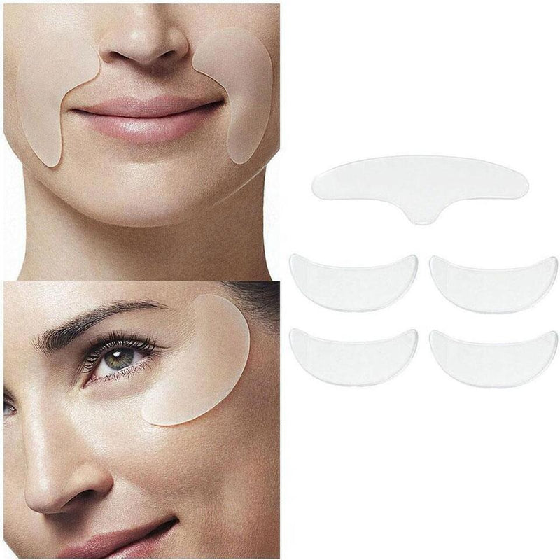 16 Piece Reusable Anti-Wrinkle Silicone Patches